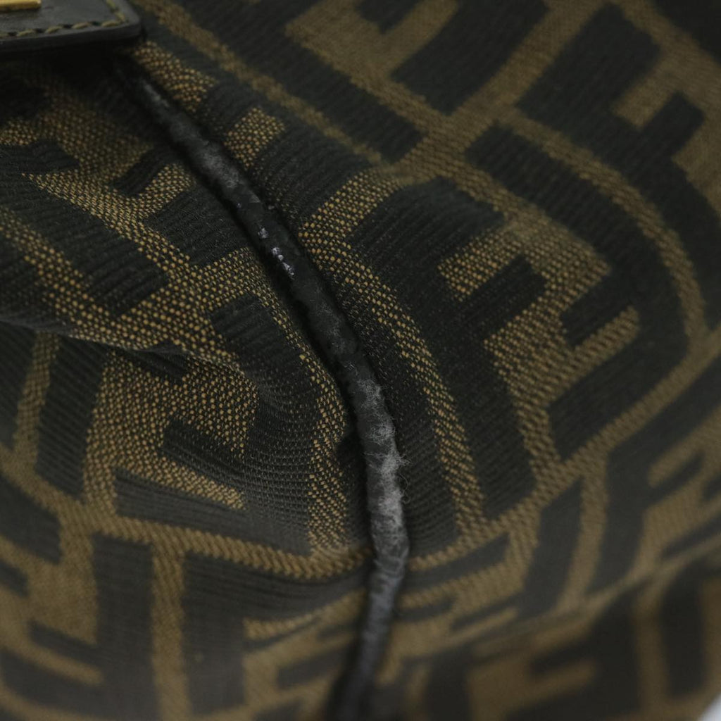 FENDI Zucca Canvas Vanity Cosmetic Pouch Black Brown61795