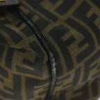 FENDI Zucca Canvas Vanity Cosmetic Pouch Black Brown61795