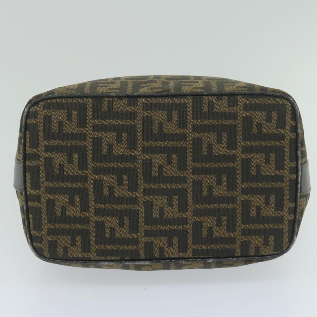 FENDI Zucca Canvas Vanity Cosmetic Pouch Black Brown61795