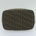 FENDI Zucca Canvas Vanity Cosmetic Pouch Black Brown61795