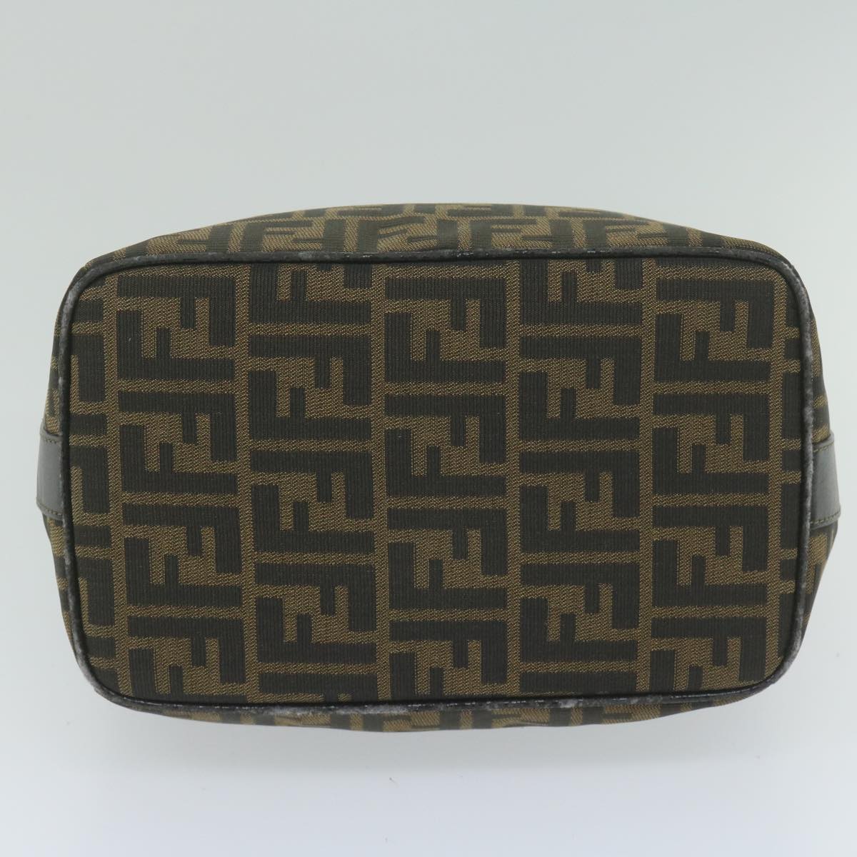 FENDI Zucca Canvas Vanity Cosmetic Pouch Black Brown61795