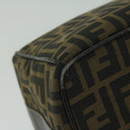 FENDI Zucca Canvas Vanity Cosmetic Pouch Black Brown61796