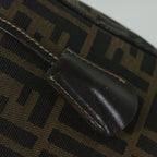 FENDI Zucca Canvas Vanity Cosmetic Pouch Black Brown61796