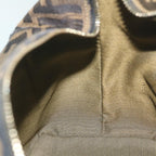 FENDI Zucca Canvas Vanity Cosmetic Pouch Black Brown61796