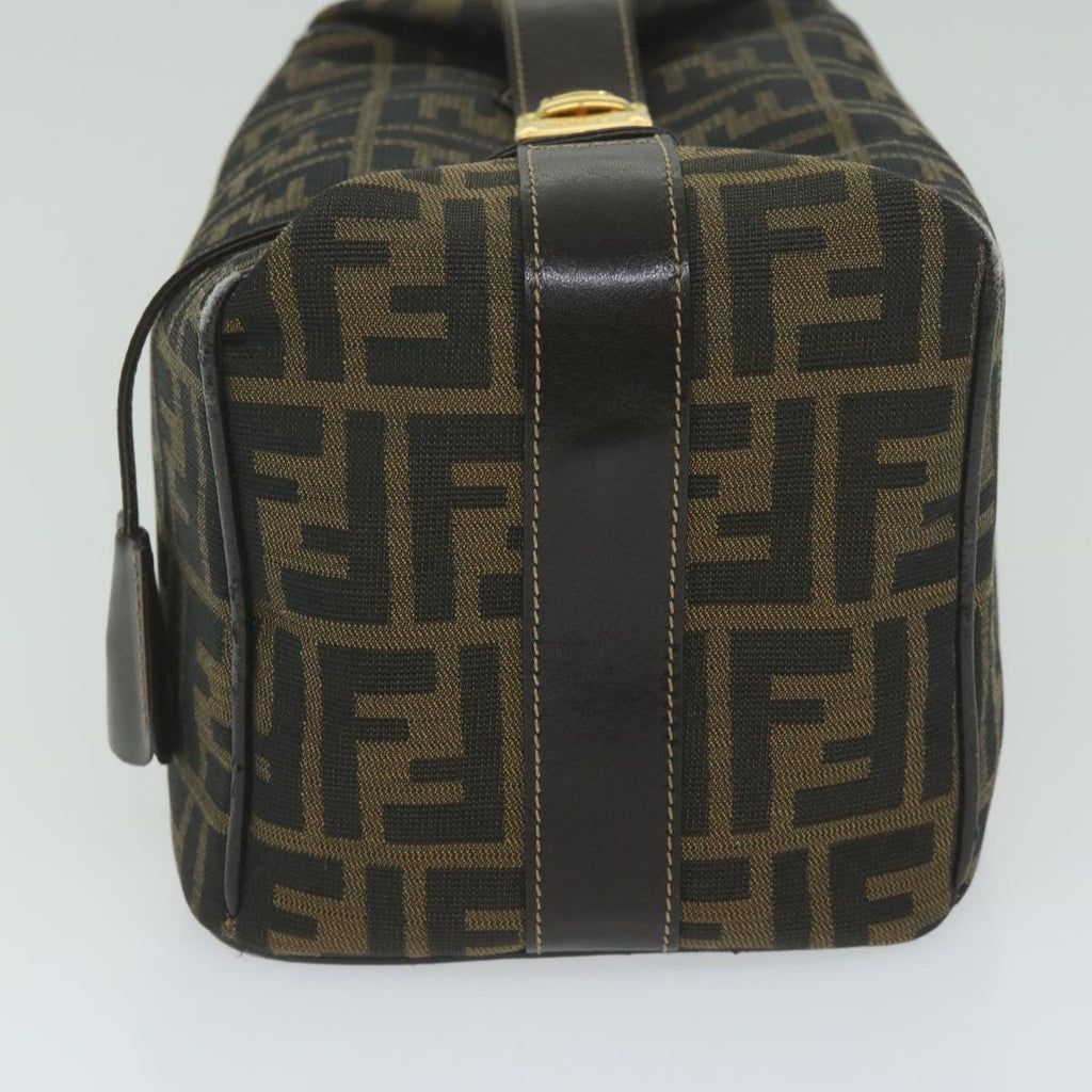 FENDI Zucca Canvas Vanity Cosmetic Pouch Black Brown61796