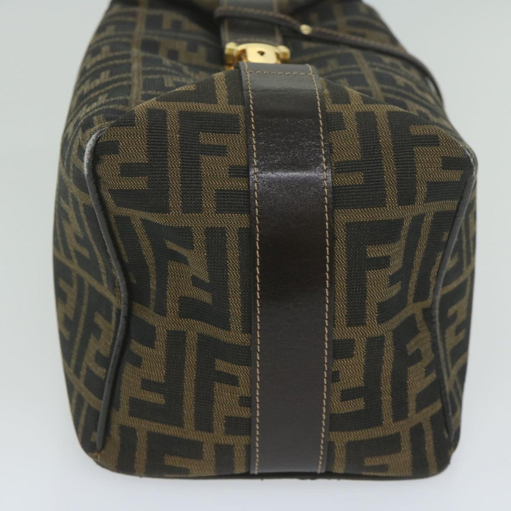 FENDI Zucca Canvas Vanity Cosmetic Pouch Black Brown61796