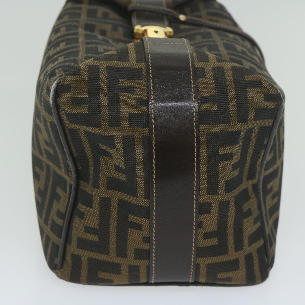 FENDI Zucca Canvas Vanity Cosmetic Pouch Black Brown61796