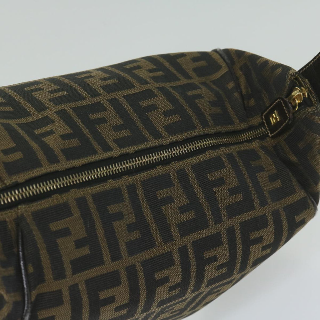 FENDI Zucca Canvas Vanity Cosmetic Pouch Black Brown61796