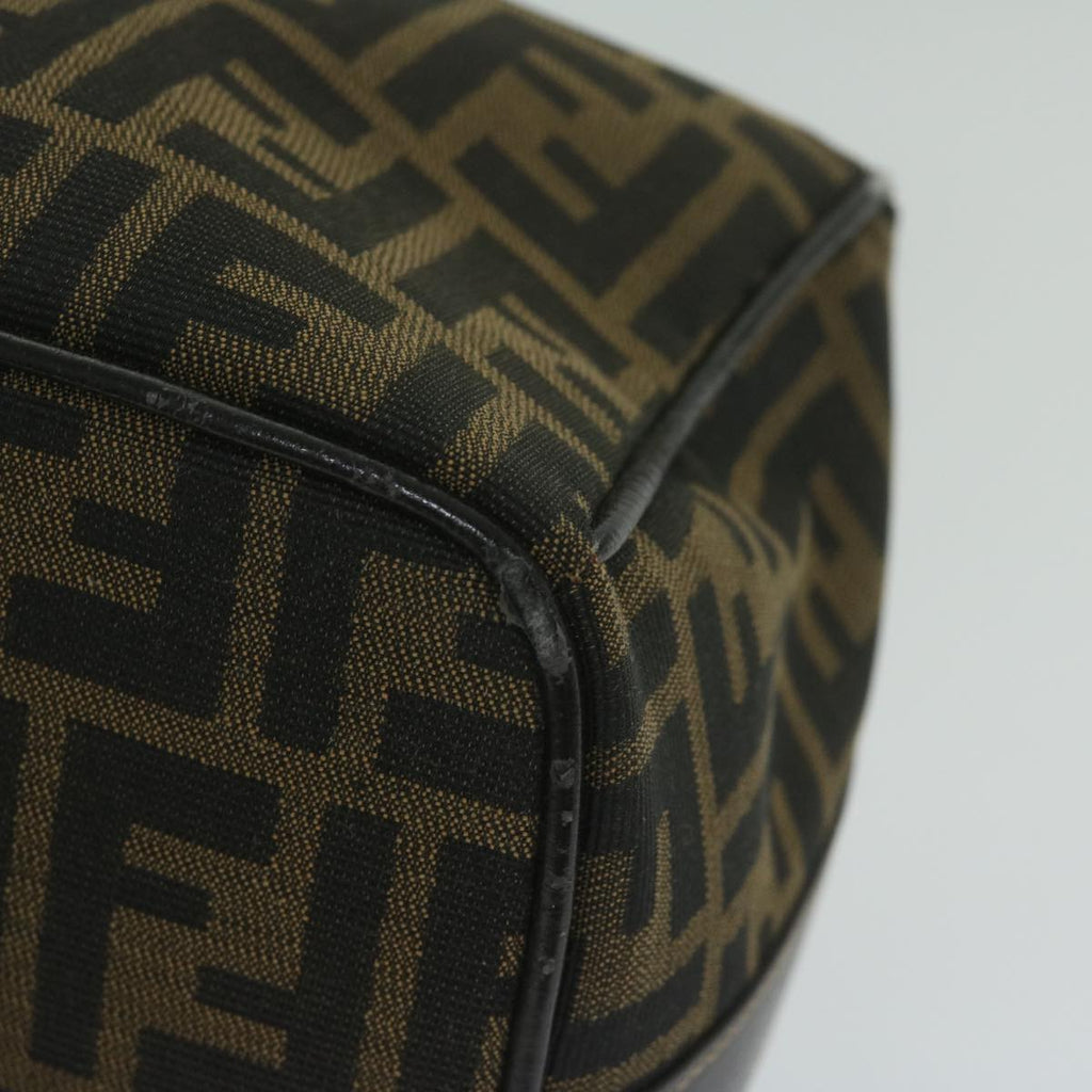 FENDI Zucca Canvas Vanity Cosmetic Pouch Black Brown61796