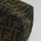 FENDI Zucca Canvas Vanity Cosmetic Pouch Black Brown61796