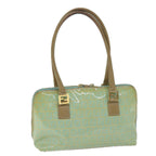 FENDI Zucchino Canvas Hand Bag Enamel Light Blue61798