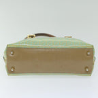 FENDI Zucchino Canvas Hand Bag Enamel Light Blue61798