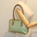 FENDI Zucchino Canvas Hand Bag Enamel Light Blue61798