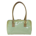 FENDI Zucchino Canvas Hand Bag Enamel Light Blue61798