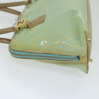 FENDI Zucchino Canvas Hand Bag Enamel Light Blue61798