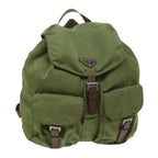 PRADA Backpack Nylon Khaki  61837