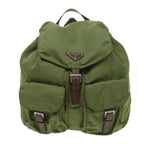 PRADA Backpack Nylon Khaki  61837
