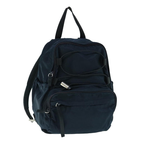 PRADA Backpack Nylon Navy  61882