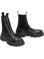 Burberry Leather Chelsea Boots Black