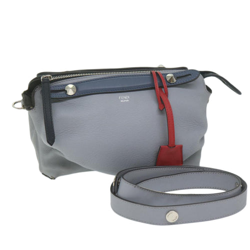 FENDI By The Way Shoulder Bag Leather Gray61939