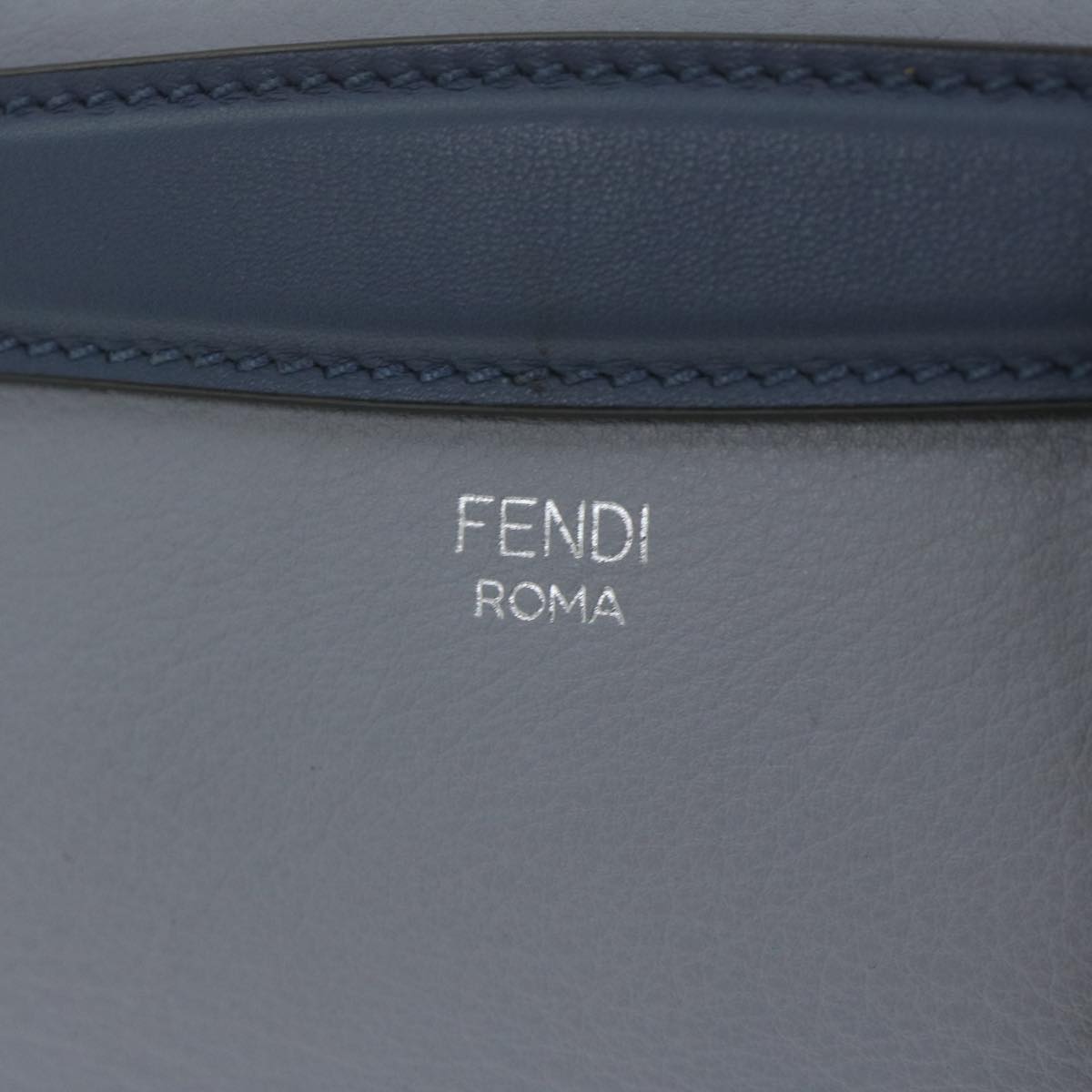 FENDI By The Way Shoulder Bag Leather Gray61939