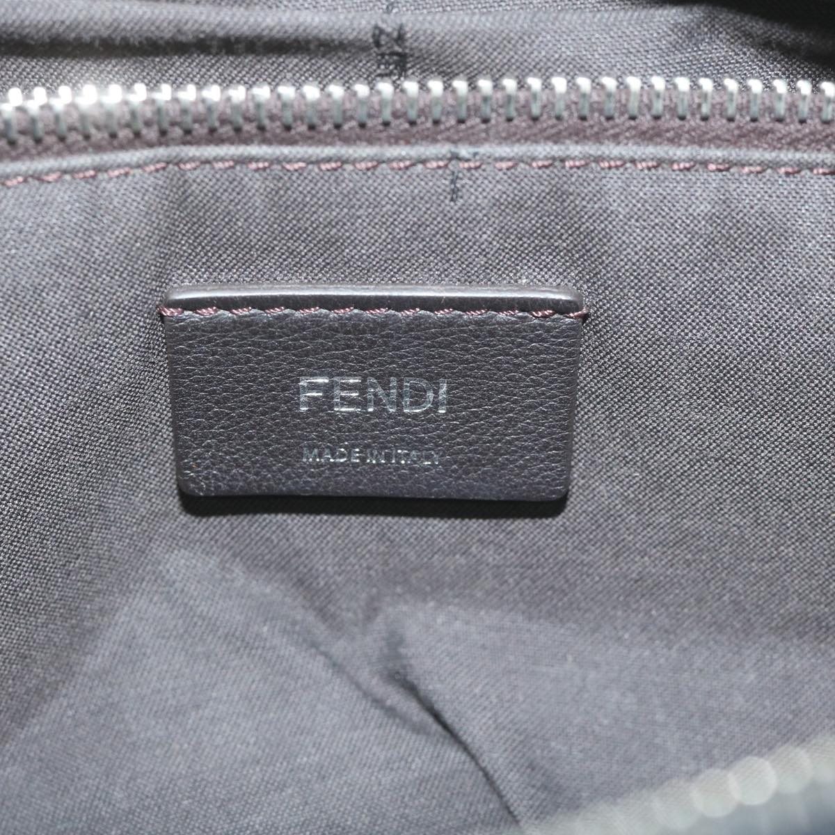 FENDI By The Way Shoulder Bag Leather Gray61939