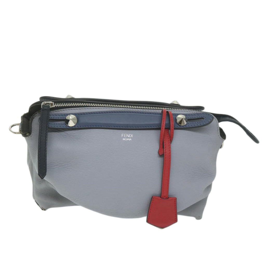 FENDI By The Way Shoulder Bag Leather Gray61939