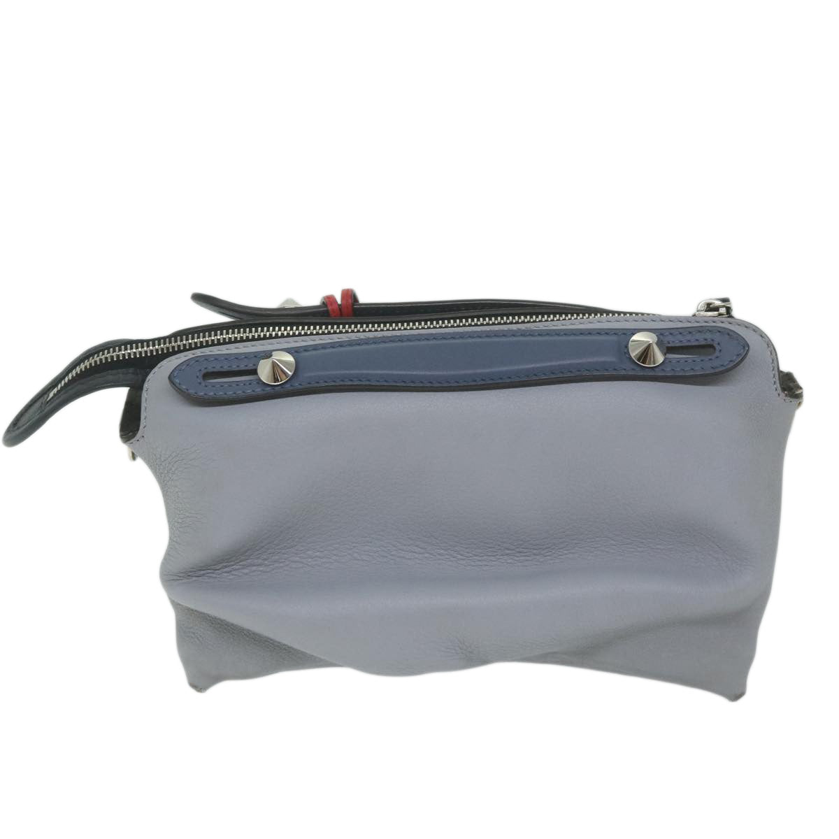 FENDI By The Way Shoulder Bag Leather Gray61939