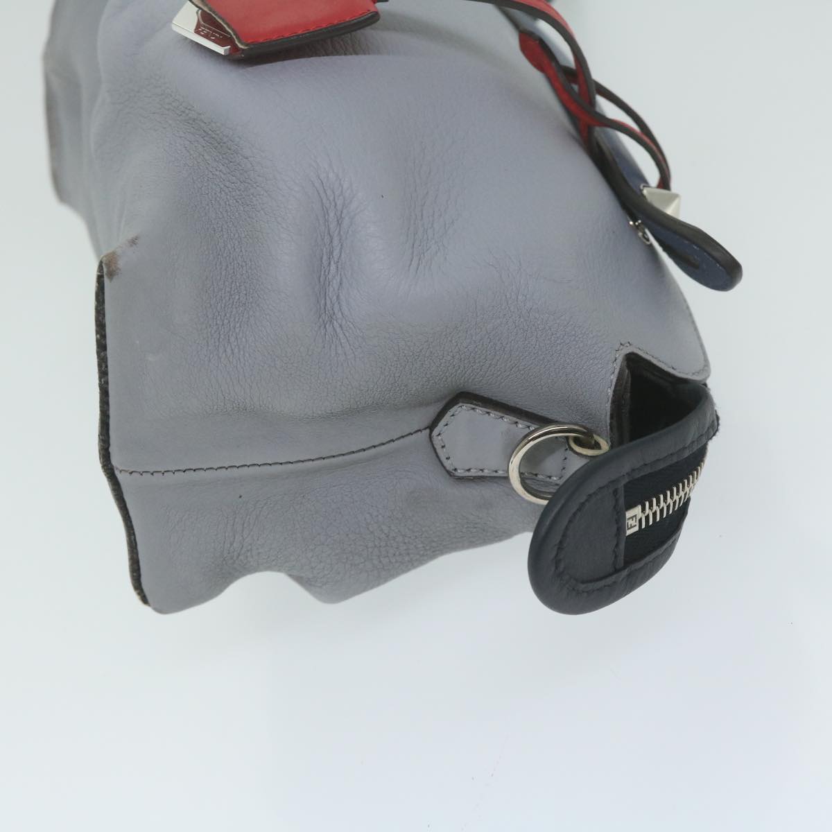 FENDI By The Way Shoulder Bag Leather Gray61939