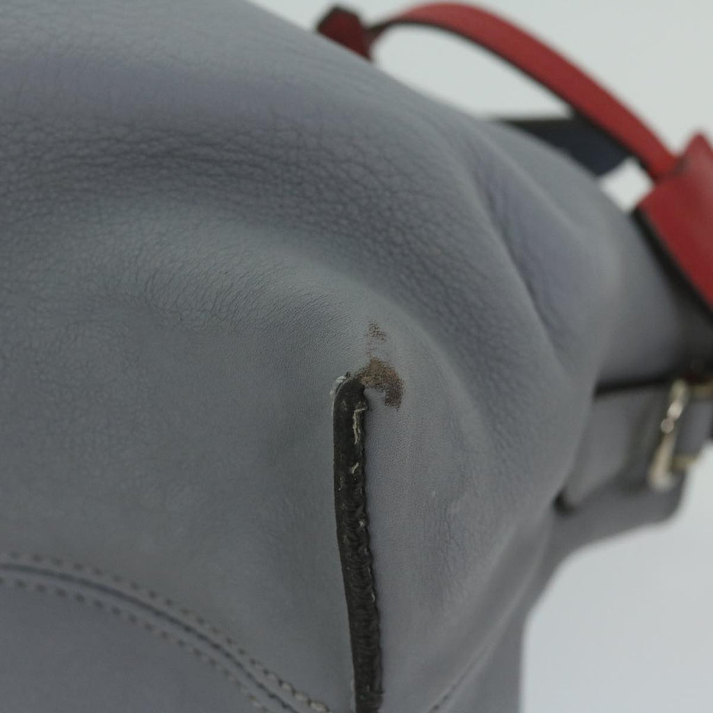 FENDI By The Way Shoulder Bag Leather Gray61939