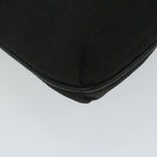 FENDI Zucchino Canvas Shoulder Bag Black61959