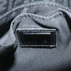 FENDI Zucchino Canvas Shoulder Bag Black61959
