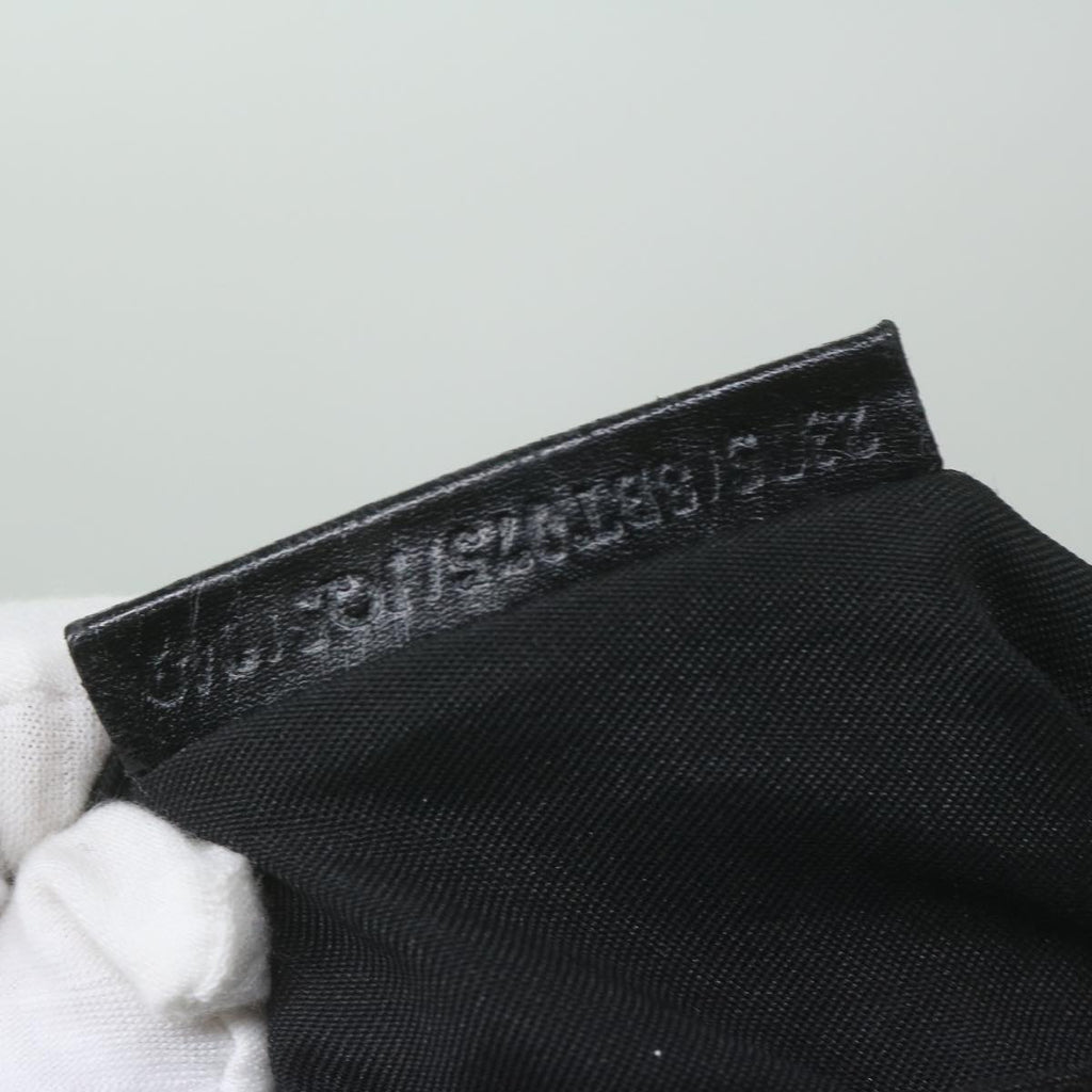 FENDI Zucchino Canvas Shoulder Bag Black61959