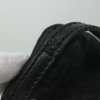 FENDI Zucchino Canvas Shoulder Bag Black61959