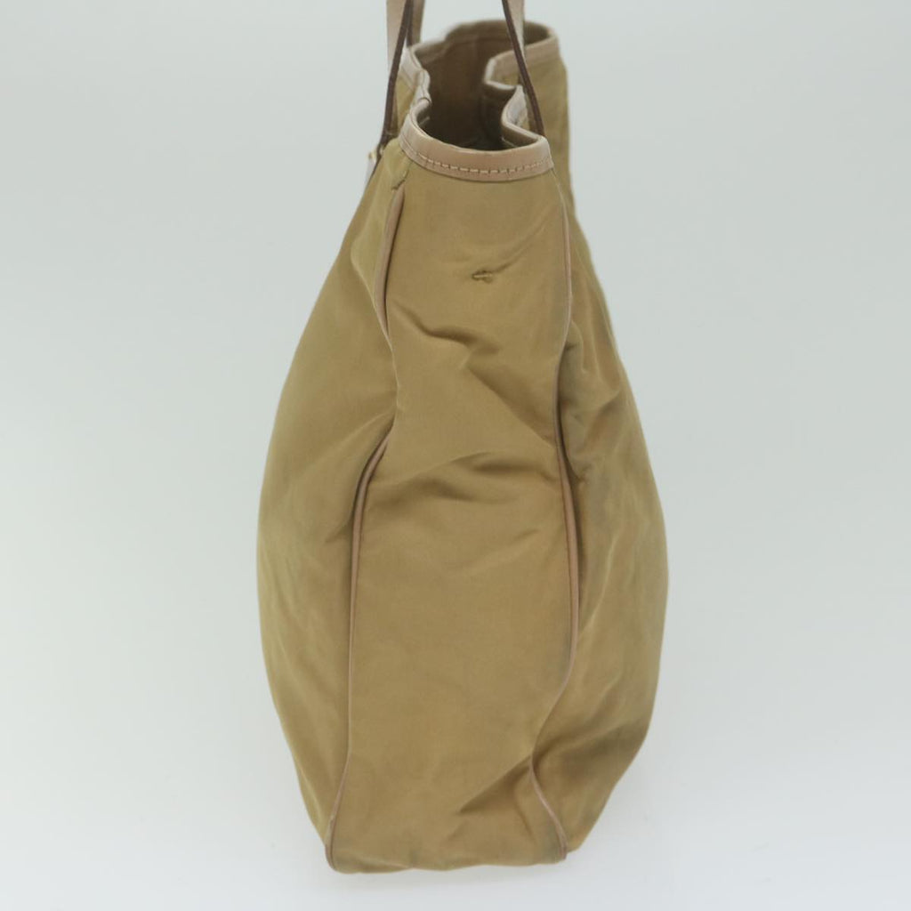 PRADA Hand Bag Nylon Beige  61960