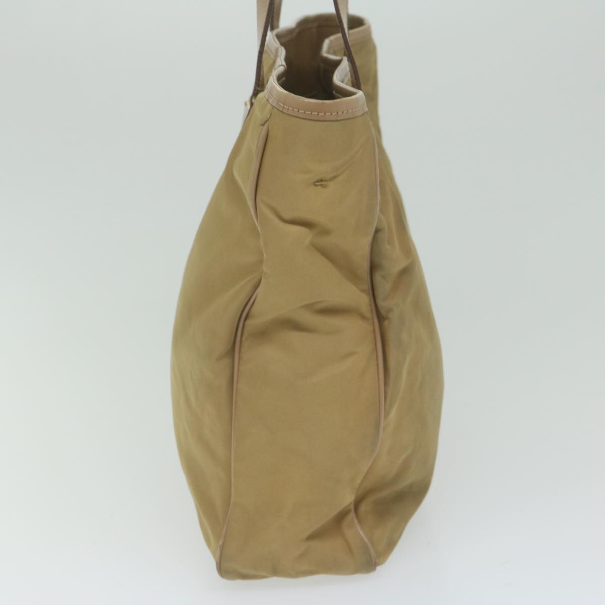 PRADA Hand Bag Nylon Beige  61960