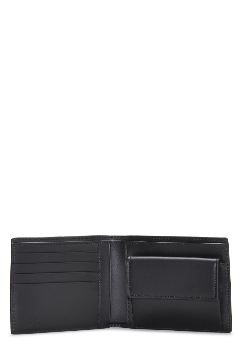 Fendi,  Yellow Zucchino Leather Bi-fold Wallet, Yellow