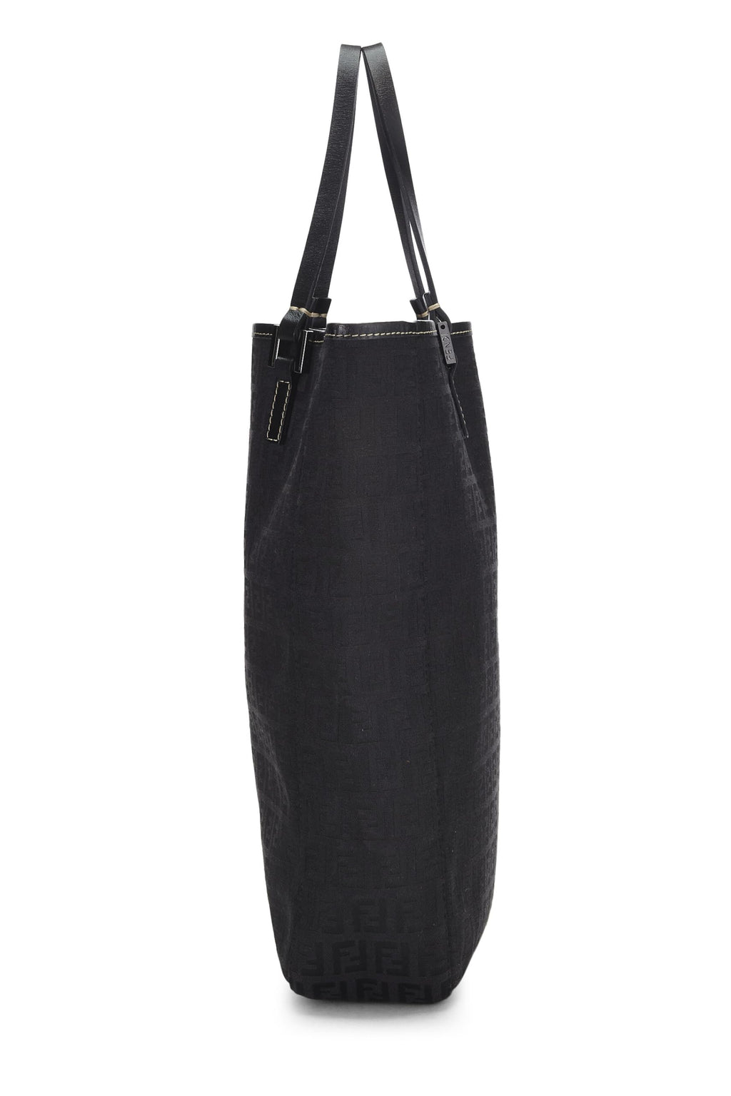 Fendi,  Black Zucchino Canvas Tote, Black