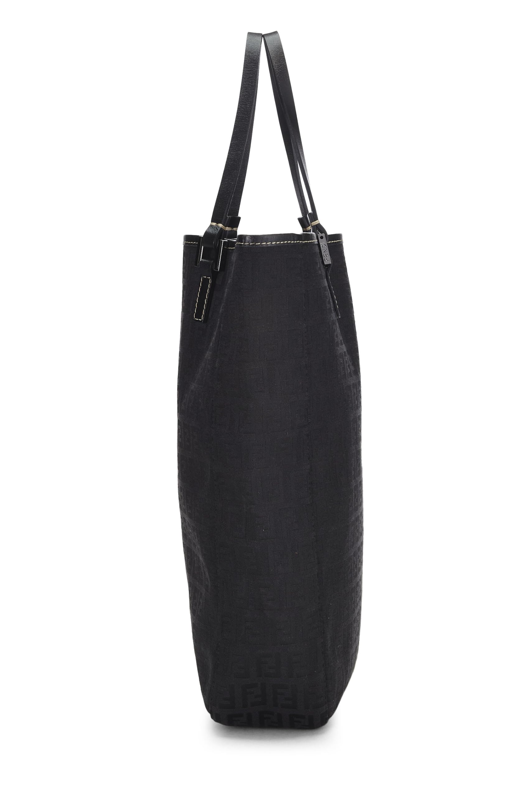 Fendi,  Black Zucchino Canvas Tote, Black