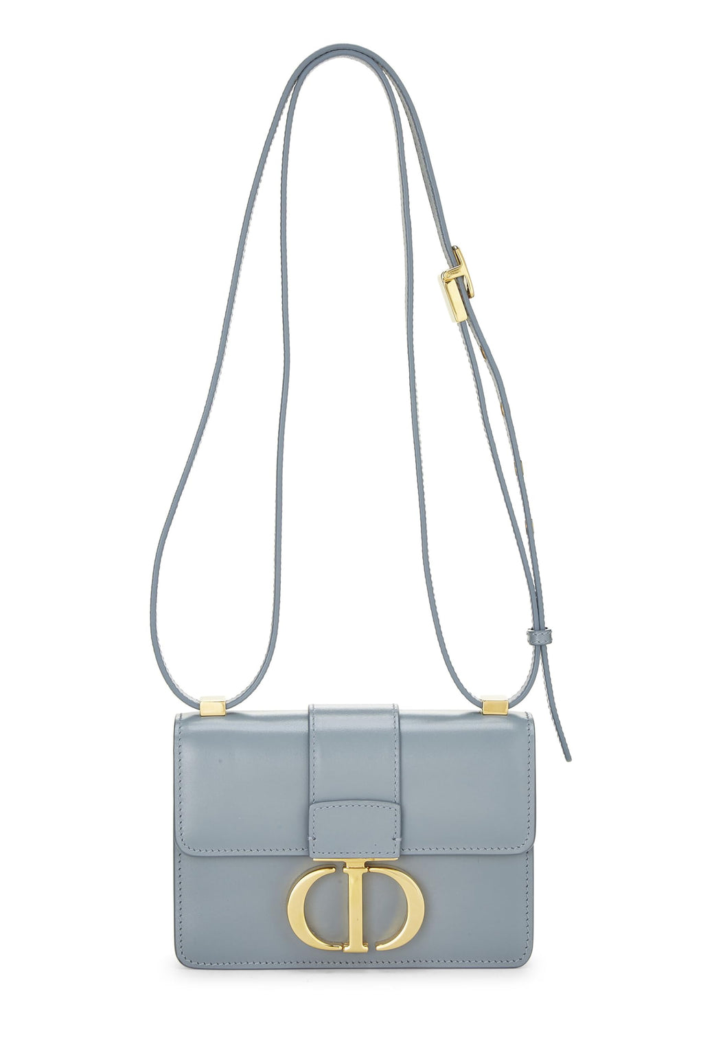 Dior,  Blue Calfskin 30 Montaigne Bag Micro, Grey