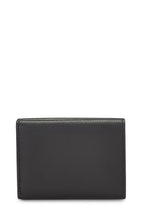 Fendi,  Black Leather 'F is Fendi' Compact Wallet, Black