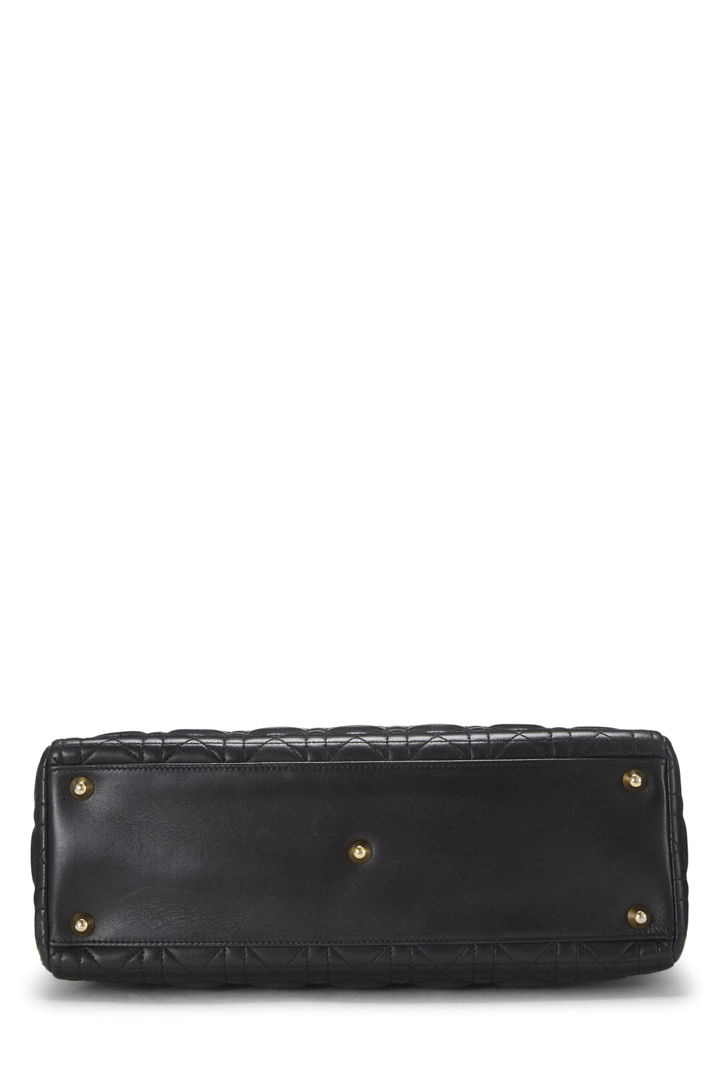 Dior,  Black Cannage Leather Lady Dior Large, Black