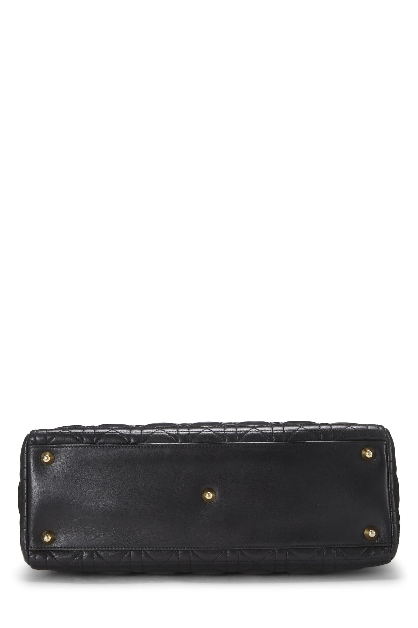 Dior,  Black Cannage Leather Lady Dior Large, Black