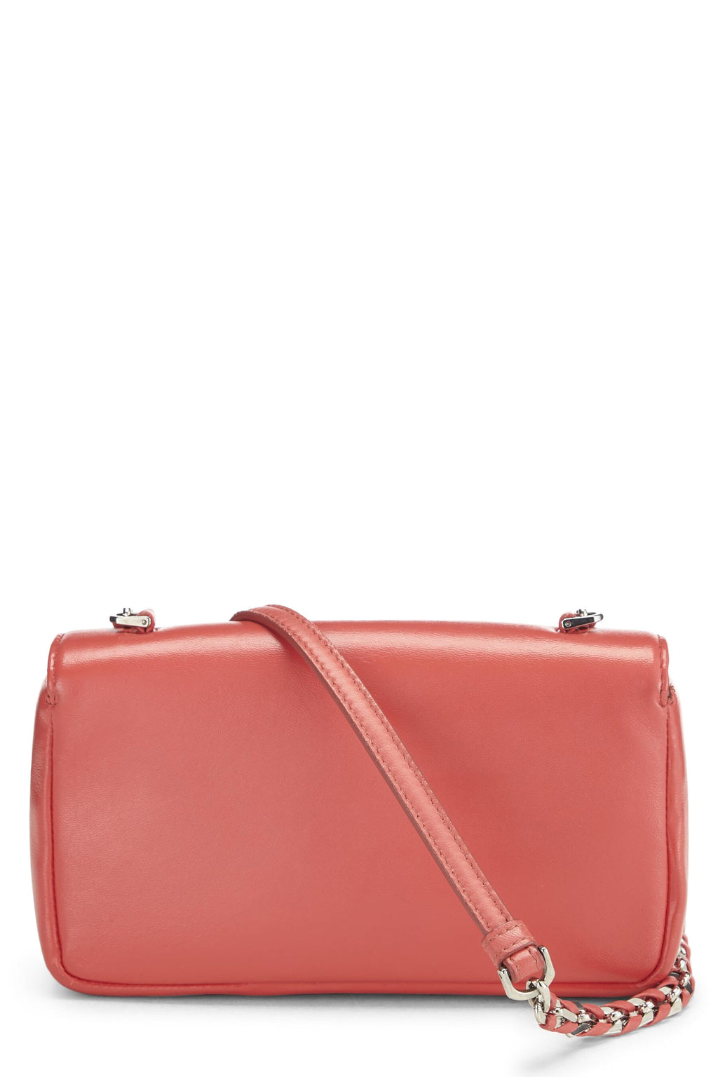 Fendi,  Pink Nappa Leather Be Baguette Mini, Pink