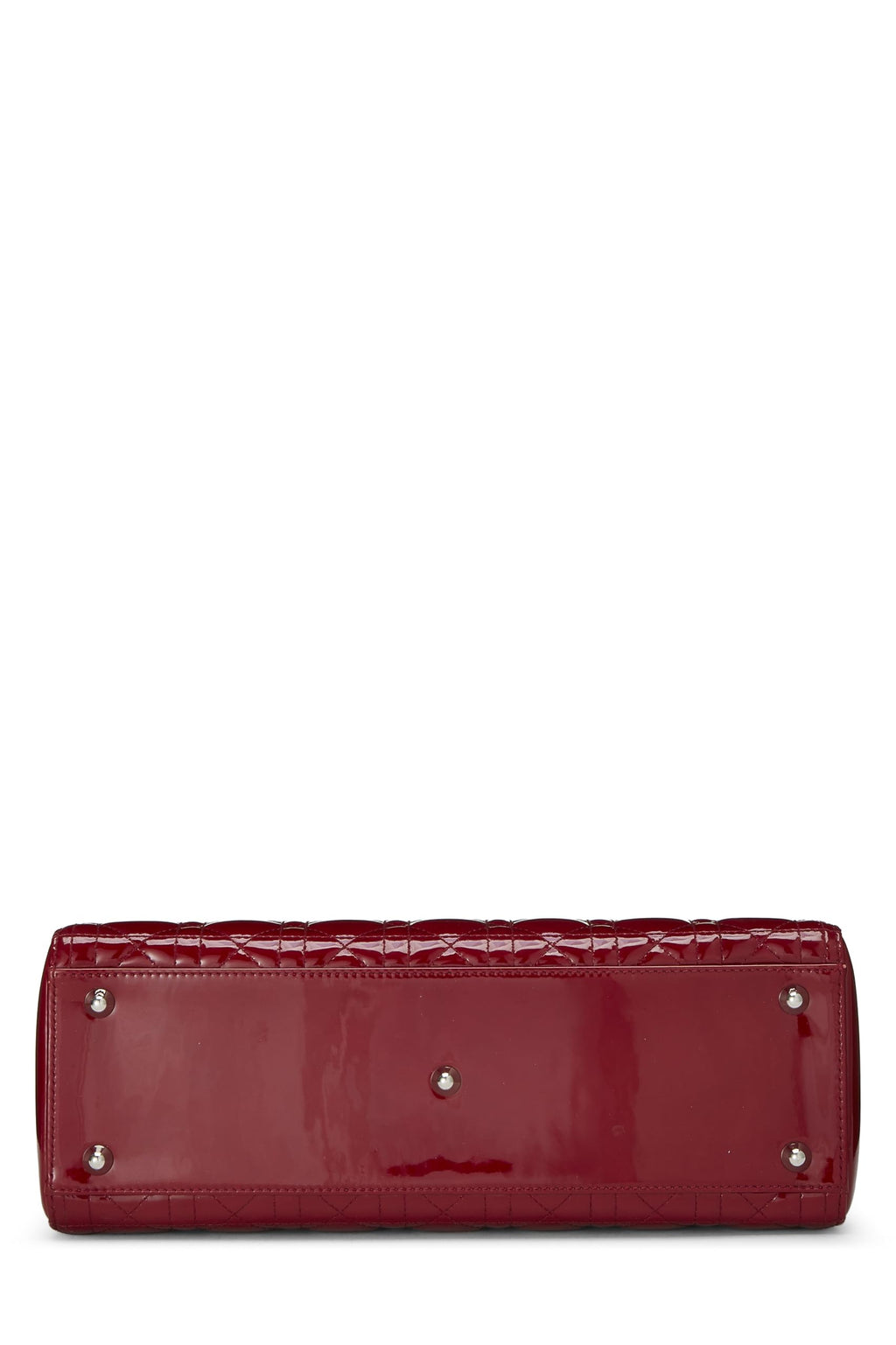 Dior,  Red Cannage Patent Leather Lady Dior Large, Red