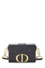 Dior,  Black Calfskin 30 Montaigne Box Bag, Black