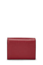 Fendi,  Red Leather 'FF' Compact Wallet, Red