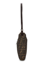 Fendi,  Brown Zucca Canvas Shoulder Bag, Brown
