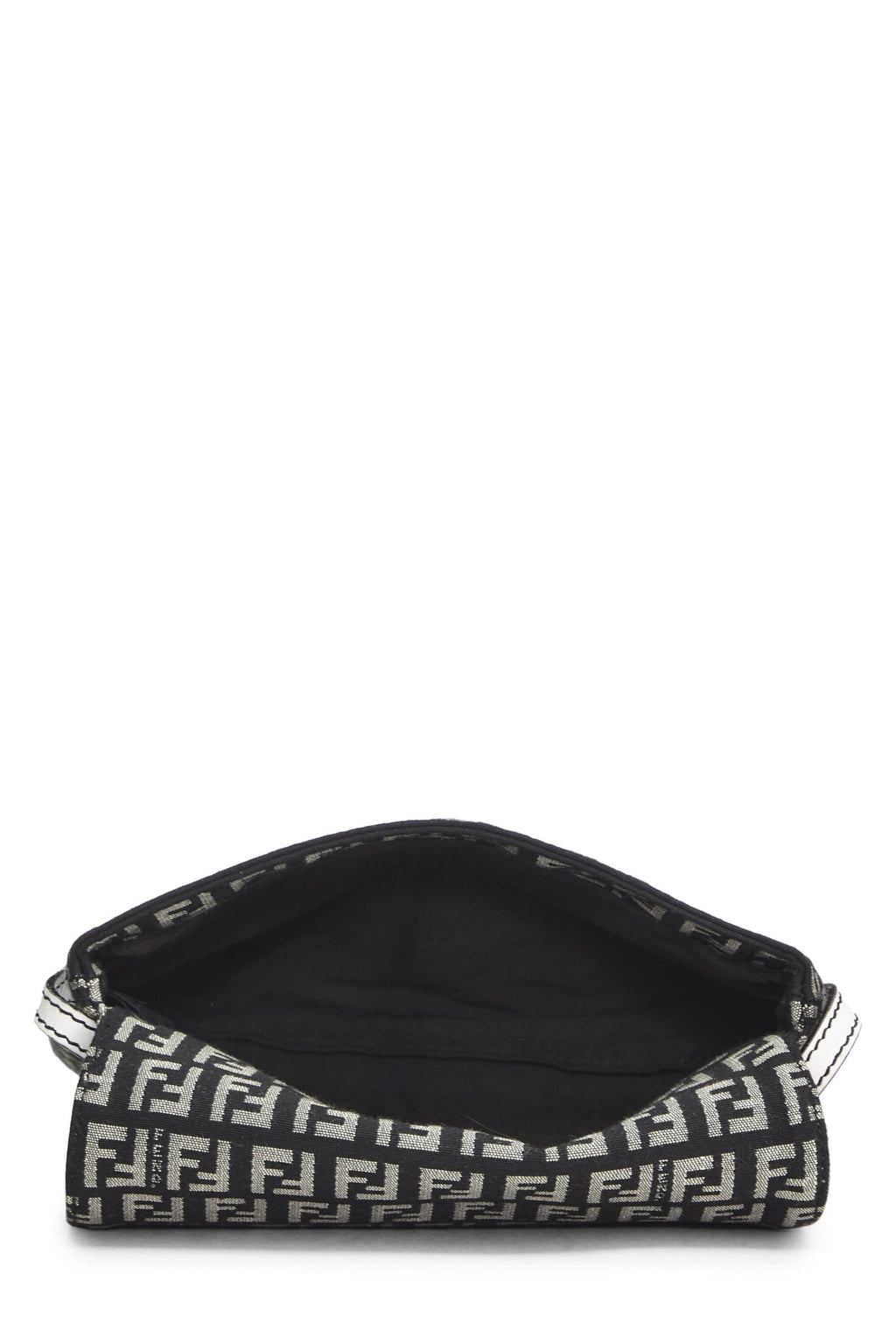 Fendi,  Navy Zucchino Canvas Tube Messenger, White