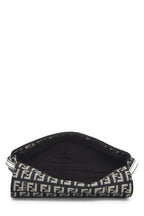 Fendi,  Navy Zucchino Canvas Tube Messenger, White